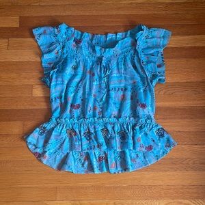 Zadig and Voltaire Silk Off the Shoulder Top